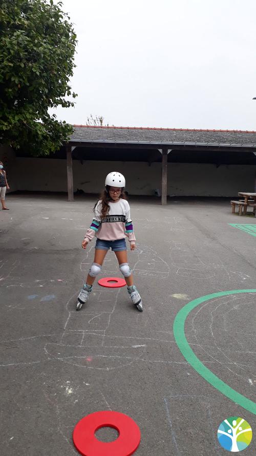 Activité rollers avec les CM